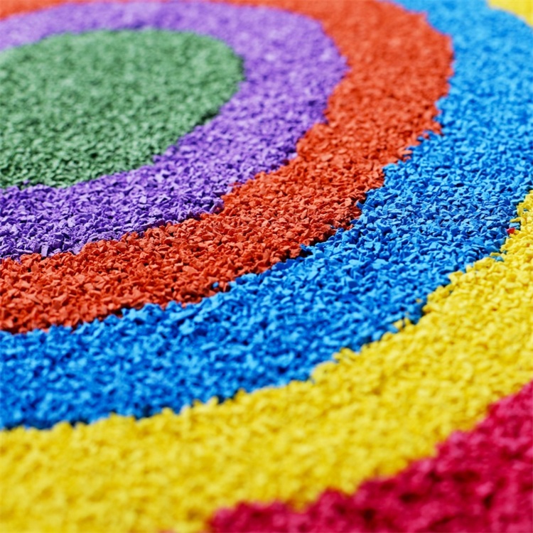 Custom color EPDM rubber granules حبيبات مطاطية EPDM ملونة حسب الطلب