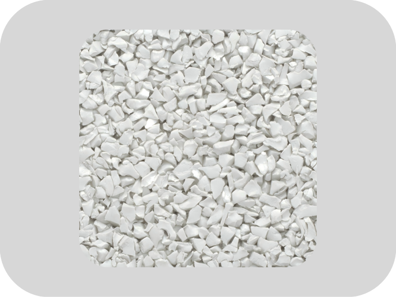 High performance yellow EPDM rubber granules Hochleistungsfähiges gelbes EPDM-Gummigranulat