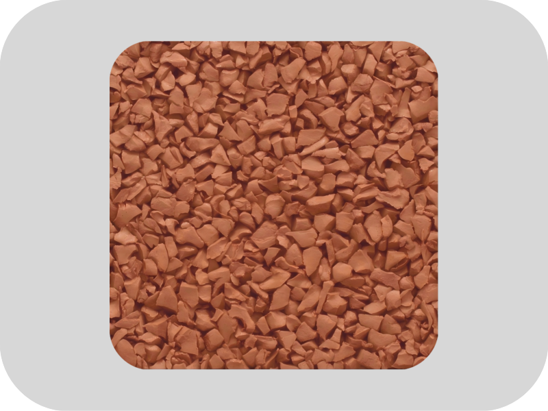 High elasticity brown EPDM rubber granules حبيبات مطاط EPDM بنية عالية المرونة