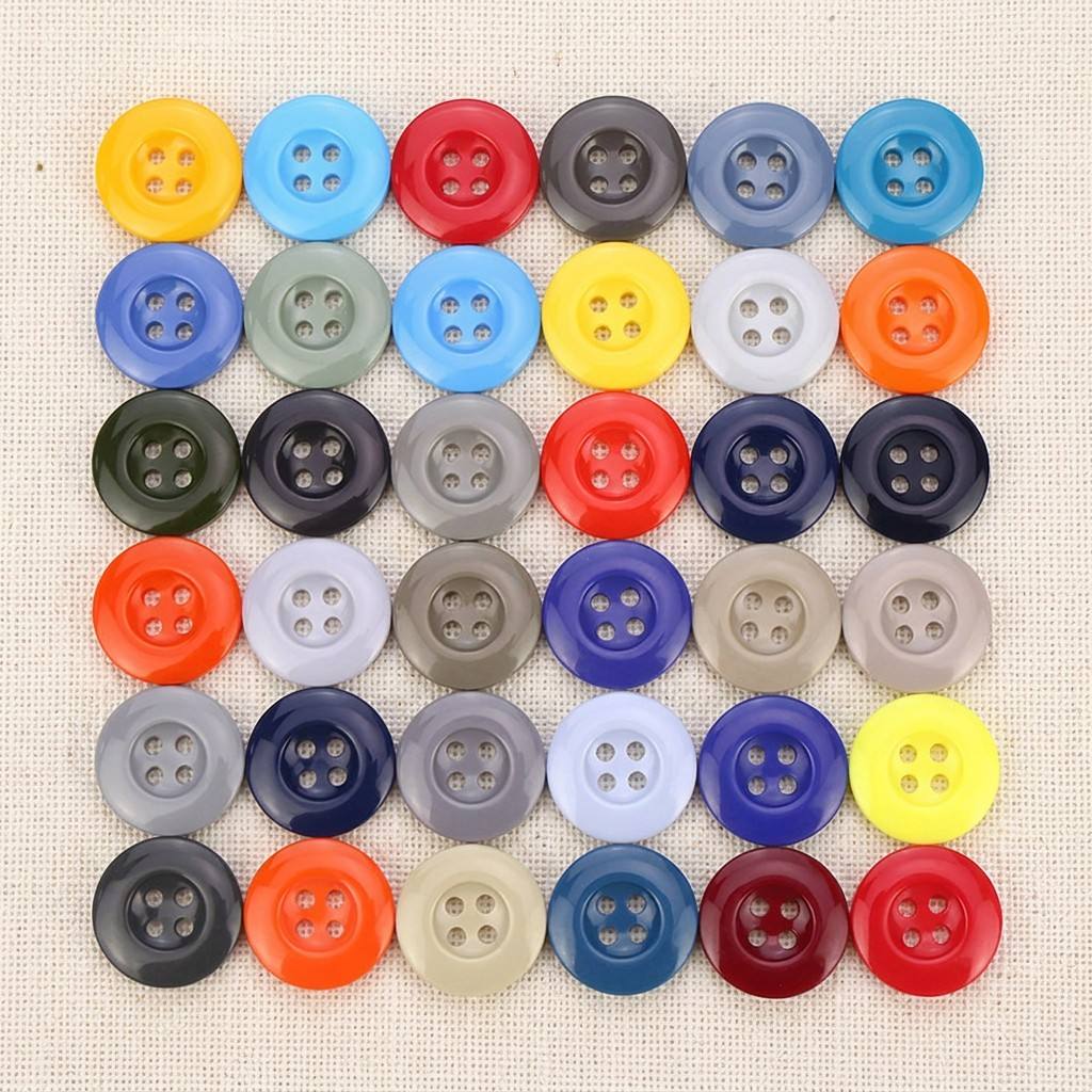 apparel resin four hole buttons botones de cuatro agujeros de resina para ropa