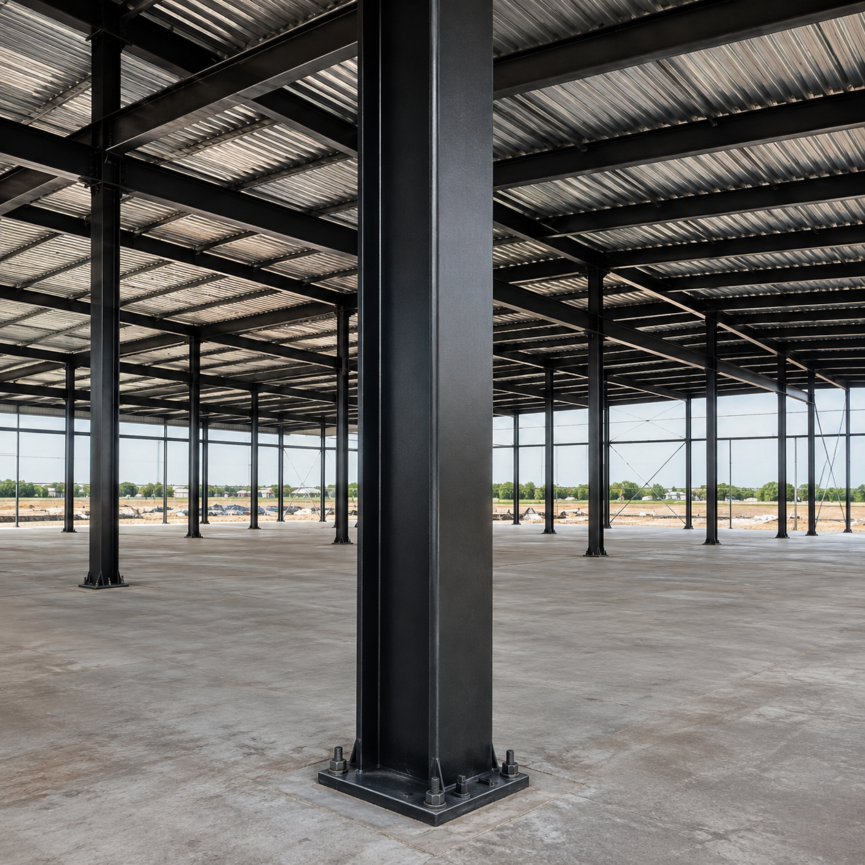 Steel Columns (4) Stahlsäulen (4)