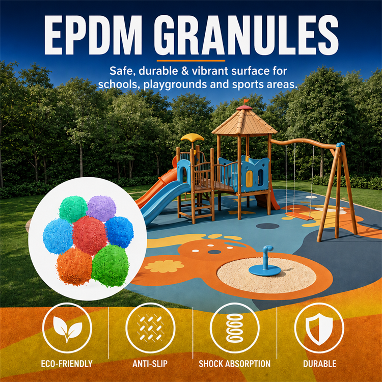 Safe EPDM granules حبيبات EPDM الآمنة