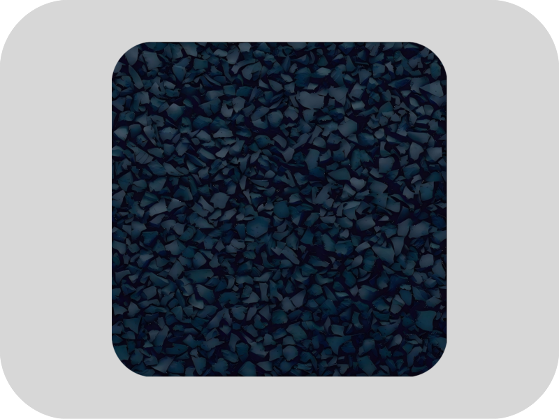 Sulfur free deep blue EPDM rubber granules حبيبات مطاطية EPDM زرقاء اللون خالية من الكبريت