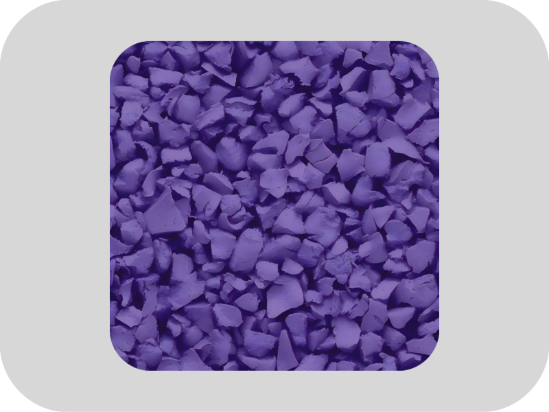 Odorless purple EPDM rubber granules Geruchloses violettes EPDM-Gummigranulat