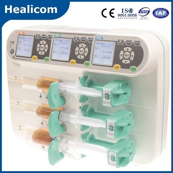 HSP-9C Medizinische tragbare automatische Spritzenpumpe Elektrische Injektionspumpe