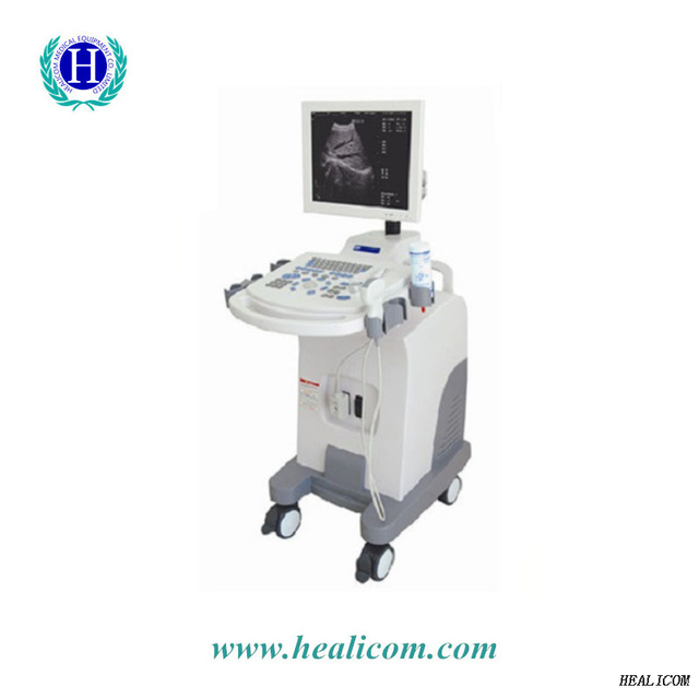 Equipo médico de precio competitivo HBW-10 Plus Escáner de ultrasonido portátil digital completo con carro