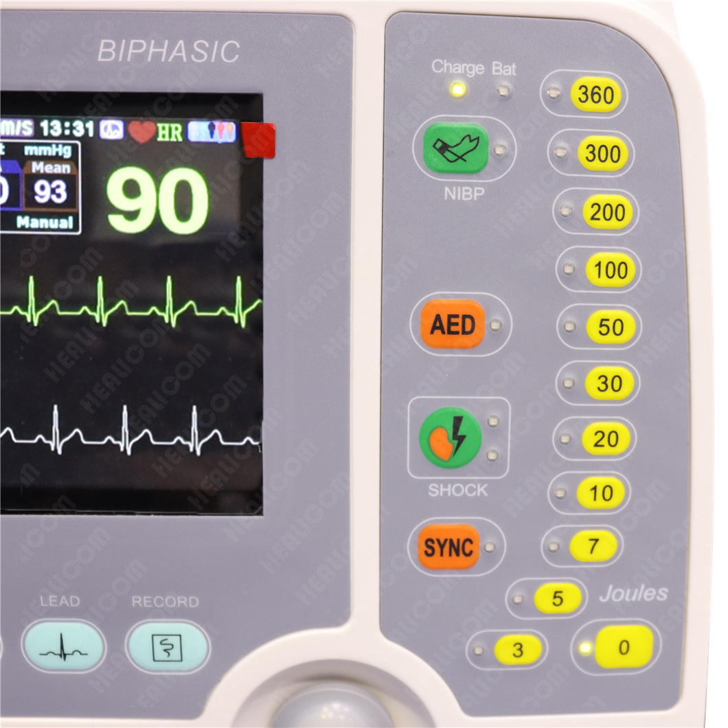 HC-8000C Tragbarer biphasischer externer kardialer Defibrillator-Notfallmonitor