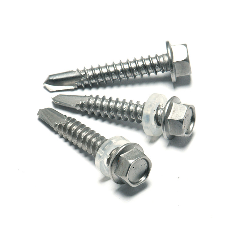 Indented Hex Wafer Head Self Drilling Screws (၁) ခု၊