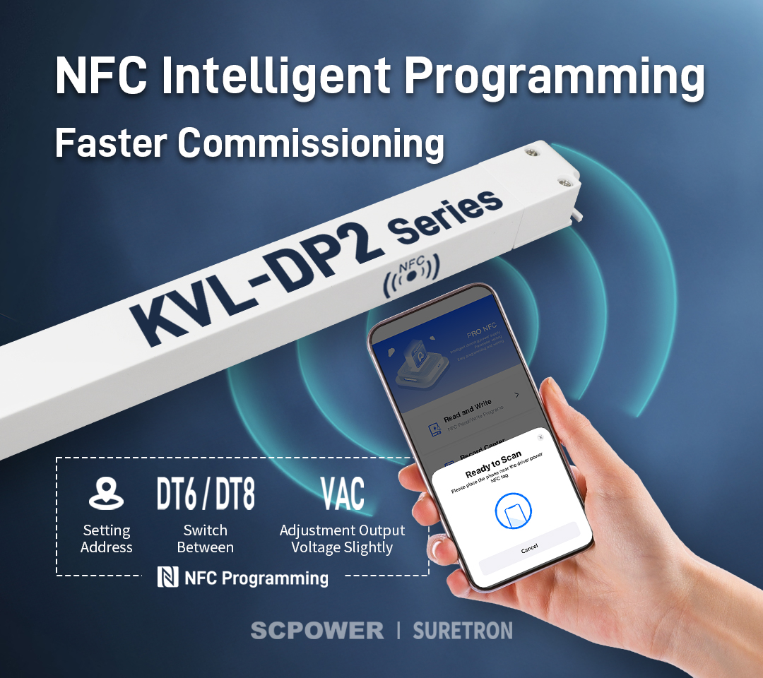 NFC Intelligent Programming · Faster Commissioning-Linear Lighting Intelligent Dimmable LED Driver