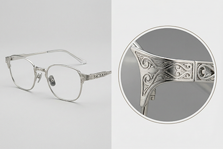 Grabado de logotipo personalizado en marcos de gafas de metal Fabricación OEM ODM