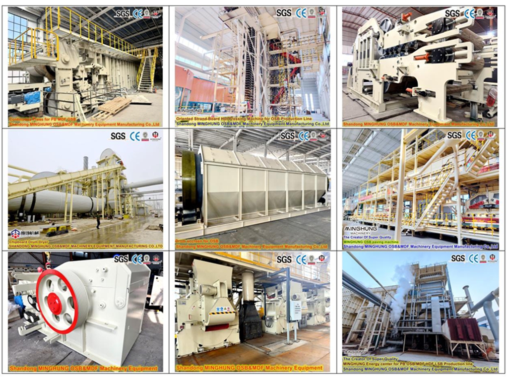 Xitoy Minghung Pb MDF OSB ishlab chiqarish liniyasi