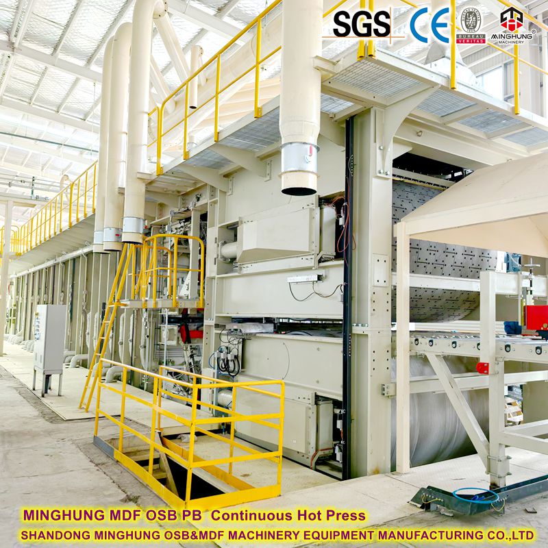 Minghung MDF OSB непрерывная горячая пресса