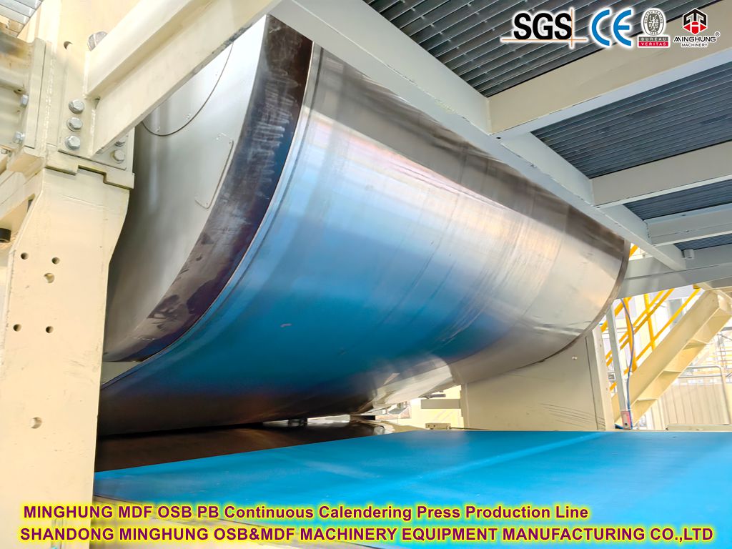 OSB PB үзгүлтүксүз календирлөө пресс өндүрүш линиясы