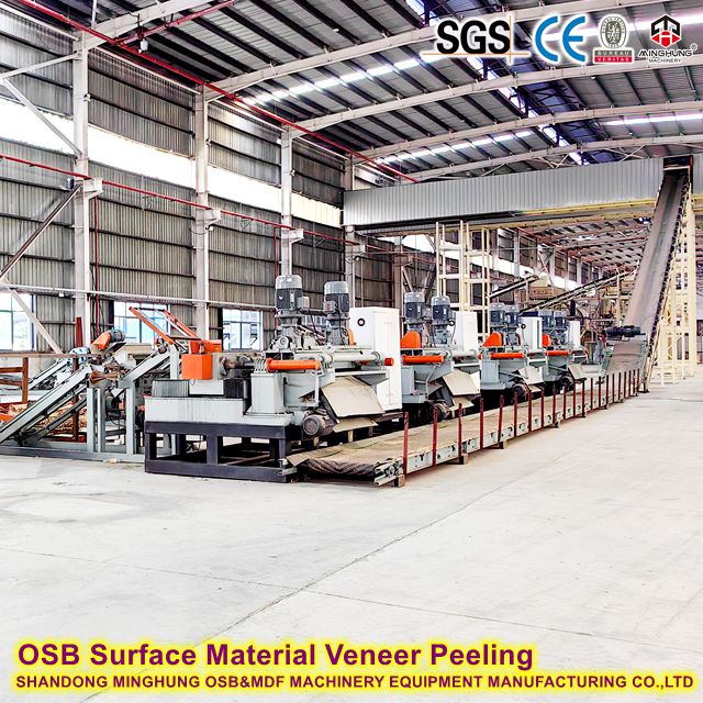 OSB Overflademateriale Finer Peeling Machine Line