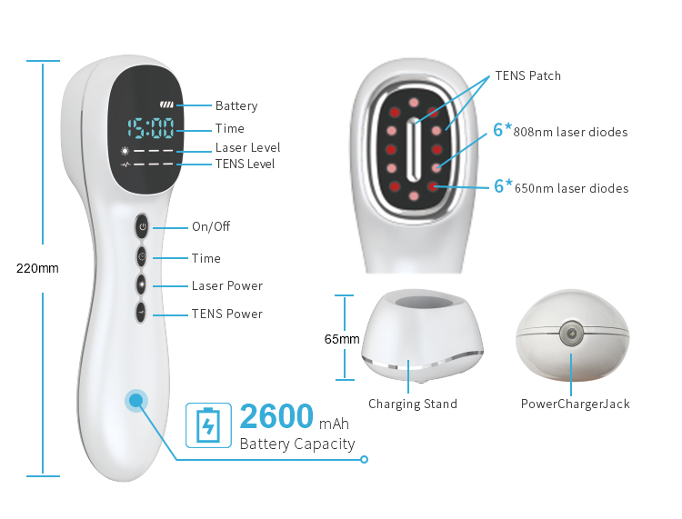 Handheld Therapy Device With TENS Function