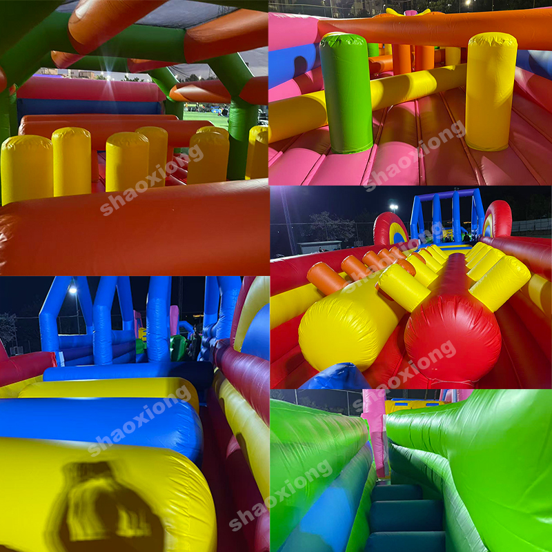 Parcours d'obstacles gonflables