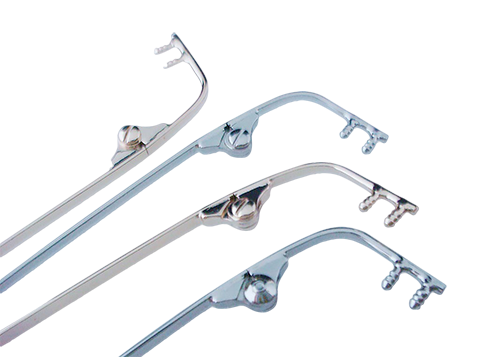 Pasador de acero inoxidable para gafas.