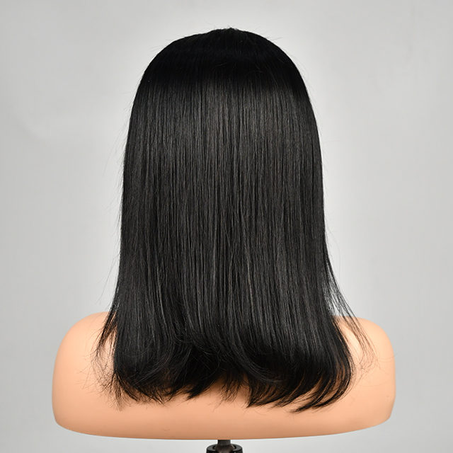 Μπομπ περούκα χωρίς κόλλα HD Lace Straight