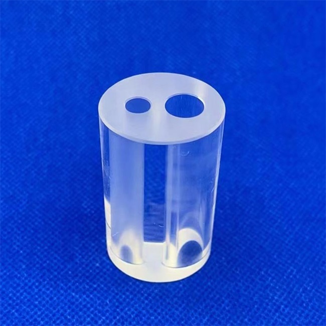 JGS1 transparentes Doppelloch-Quarzglasrohr, kundenspezifischer Hersteller