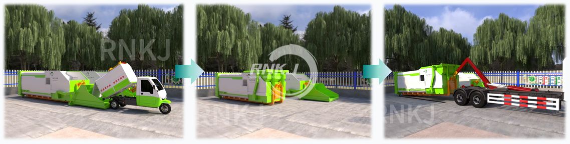Compactador de basura m&oacute;vil