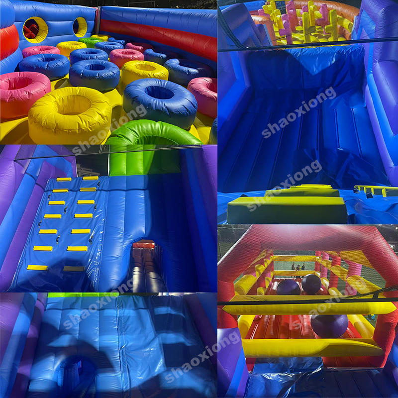 Parcours d'obstacles gonflables