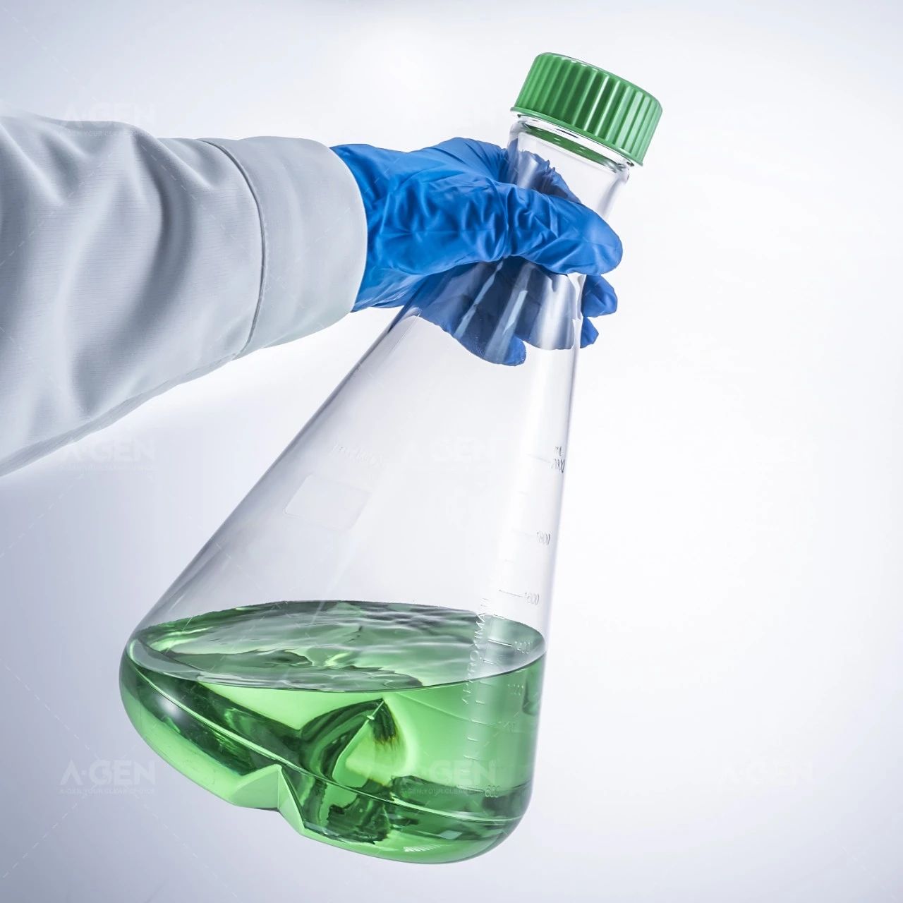 爱津三角培养摇瓶瓶身_爱津生物