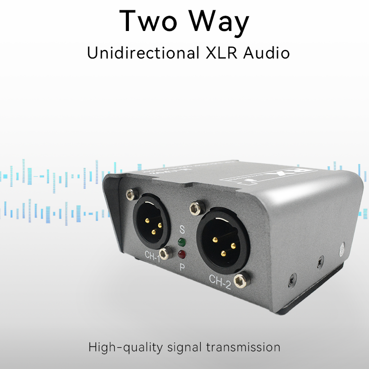 【M-CF02】Extensor de fibra de audio XLR bidireccional digital