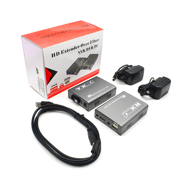 M-HF100U-4K Extensor de Fibra KVM 4K 20KM HD+