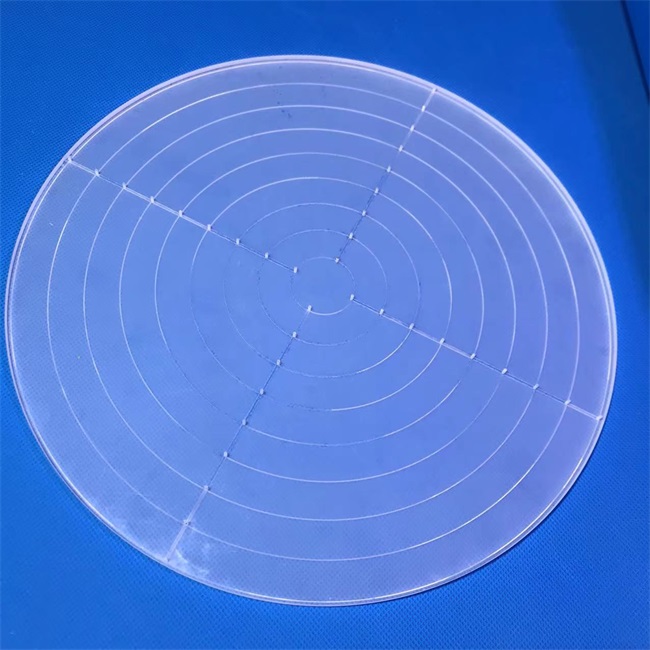 Laborspezifische Milchquarzglasplatte