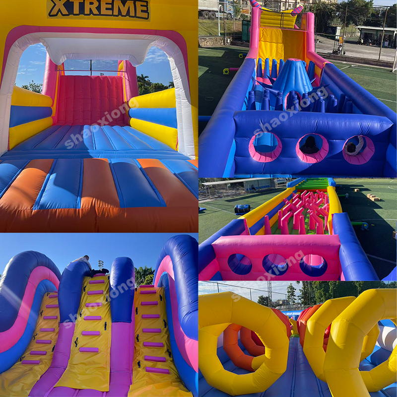 Parcours d'obstacles gonflables