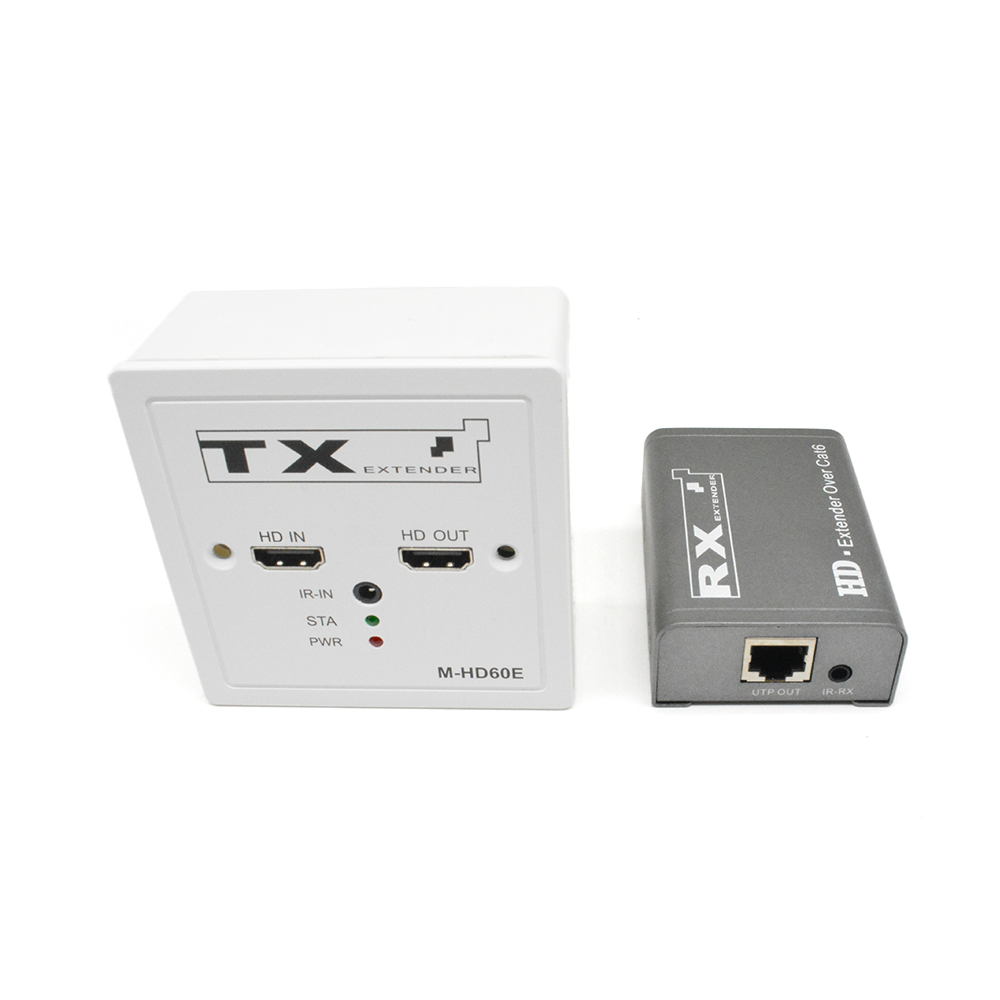 M-HD60E 86 panneaux POC IR sortie en boucle Cat5e/6 HD Extender