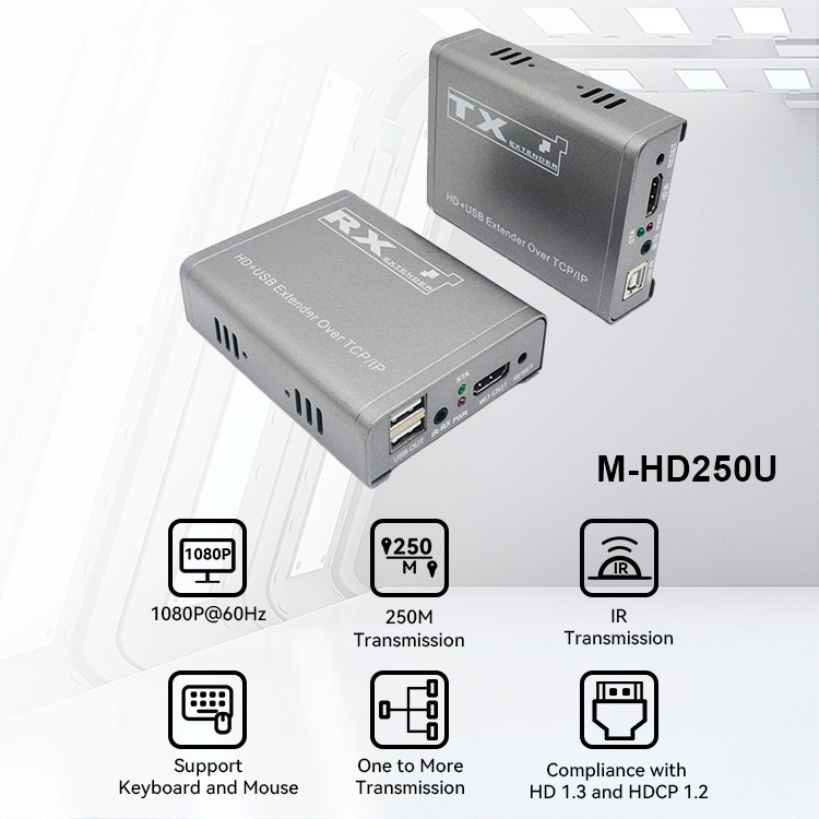 M-HD250U Extension KVM IR Cat5e/6 HD 1080P TCP/IP