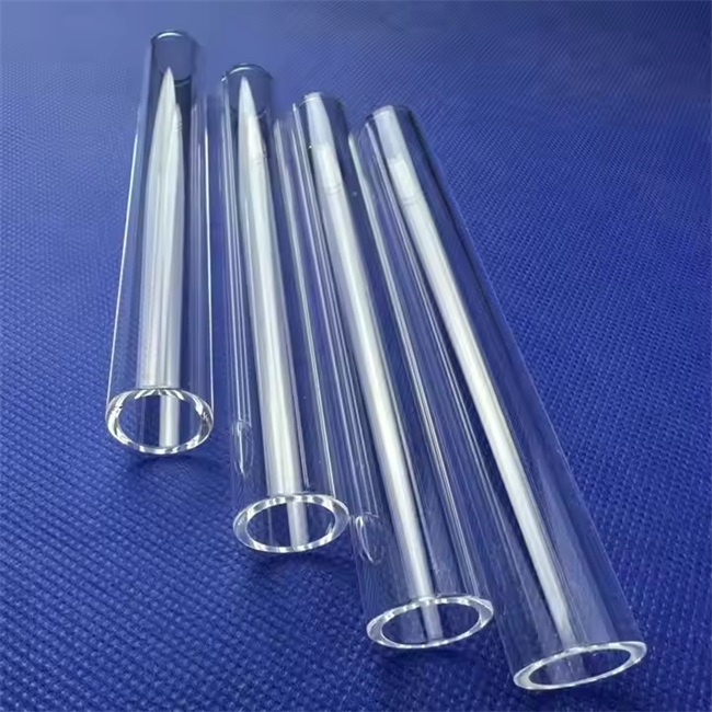 L&auml;nge: 20–900 mm, hochreines, transparentes Quarzrohr