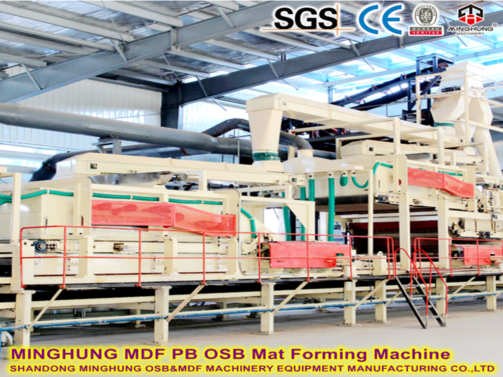 M&aacute;quina formadora de esteras MDF PB OSB