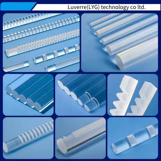 V&aacute;rios formatos de hastes de quartzo