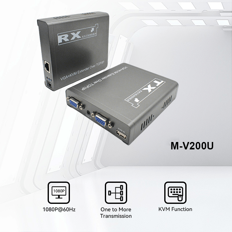 【M-V200U】موسع VGA KVM TCP/IP Cat5e/6