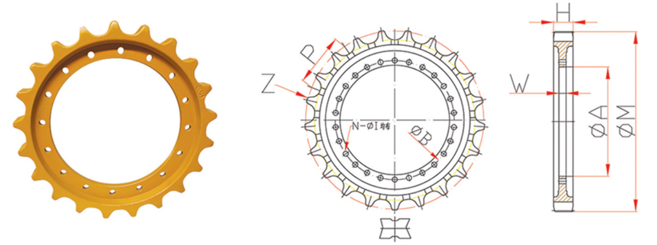 Chain wheel sprocket