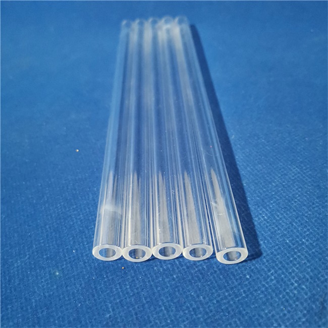 Optical properties of fused silica glass tubes