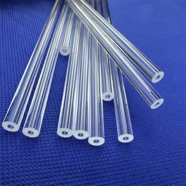 외경 1-900mm 광전지 둥근 입 석영 튜브