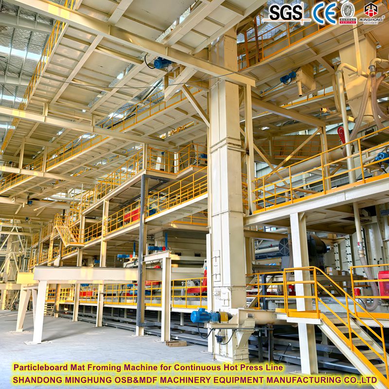 Үзгүлтүксүз Hot Press Line үчүн Particleboard Mat Fromer Machine