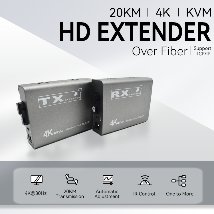 M-HF100U-4K Extensor de Fibra KVM 4K 20KM HD+