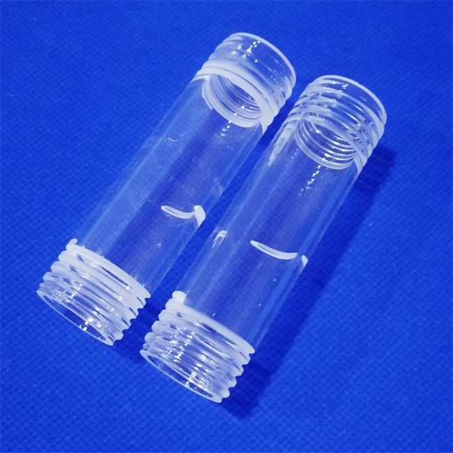 Tube &agrave; essai filet&eacute; en verre de quartz &agrave; vendre