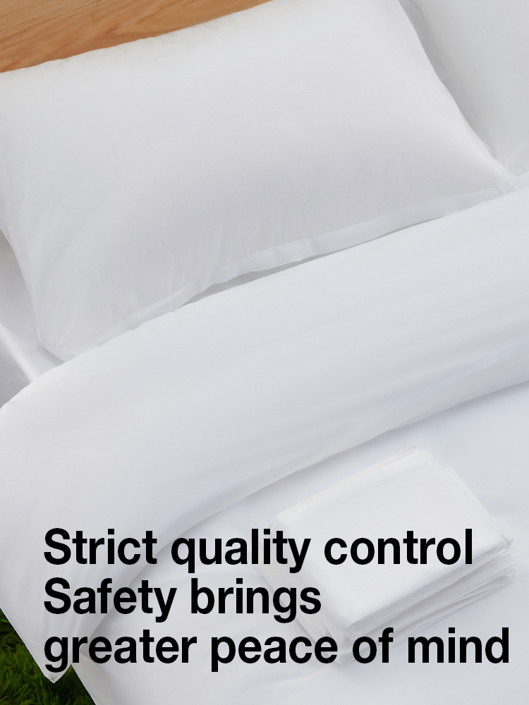 ang topsheet sa disposable bed sheet set
