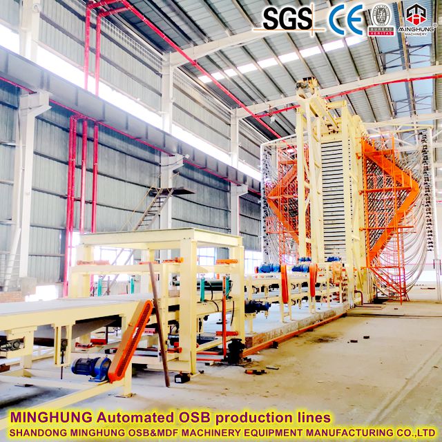 MINGHUNG خطوط إنتاج OSB الآلية