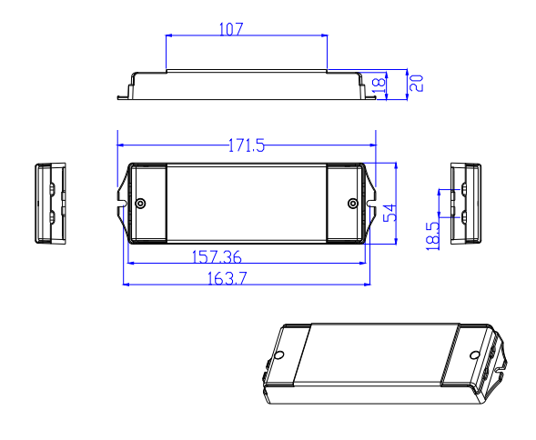 30W Clasa 2 CCT DMX512 LED -uri constante LED LED LED LED DMX (1)