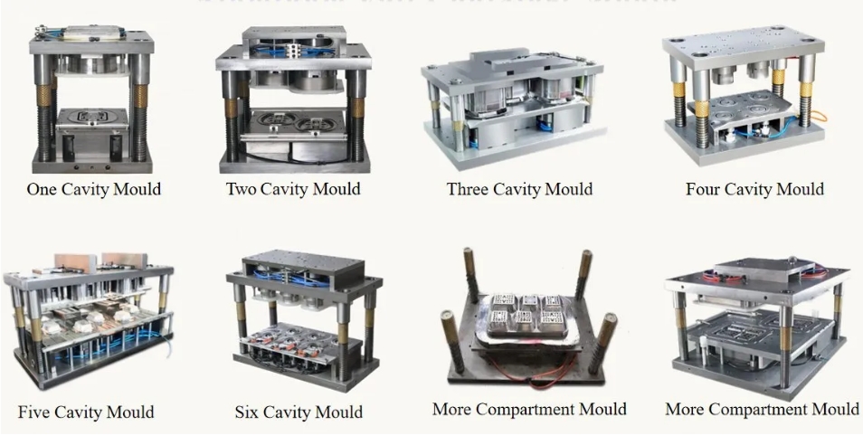 铝箔餐盒模具多款式展示
