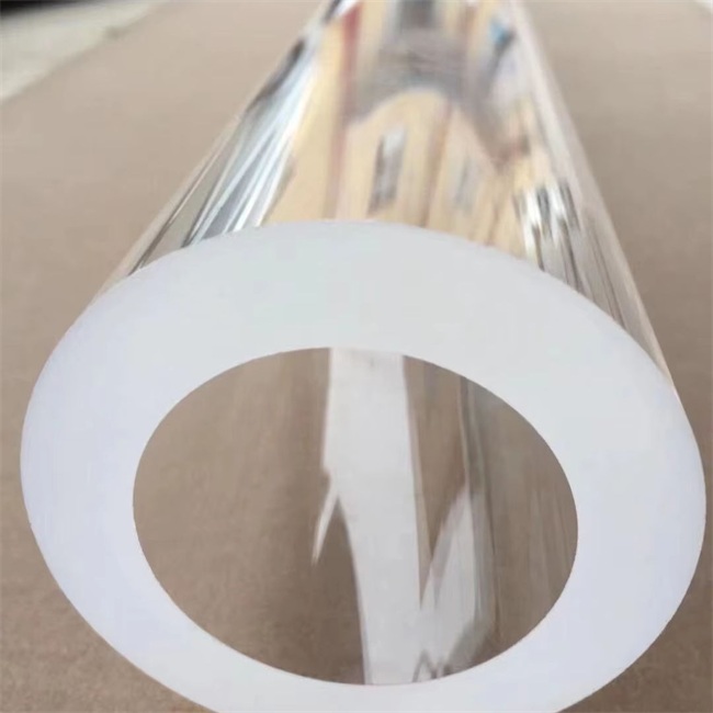Tubo al quarzo trasparente di grande diametro da 300-3000 mm a pareti spesse