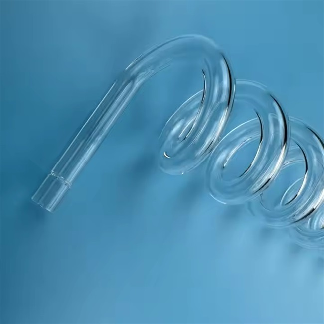 Tubo de quartzo de separa&ccedil;&atilde;o de l&iacute;quido em espiral personalizado