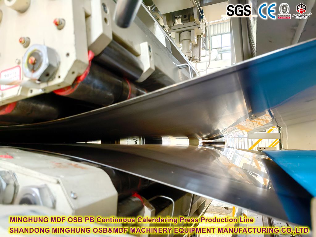 MINGHUNG MDF PB Produktionslinie f&uuml;r kontinuierliche Kalanderpressen