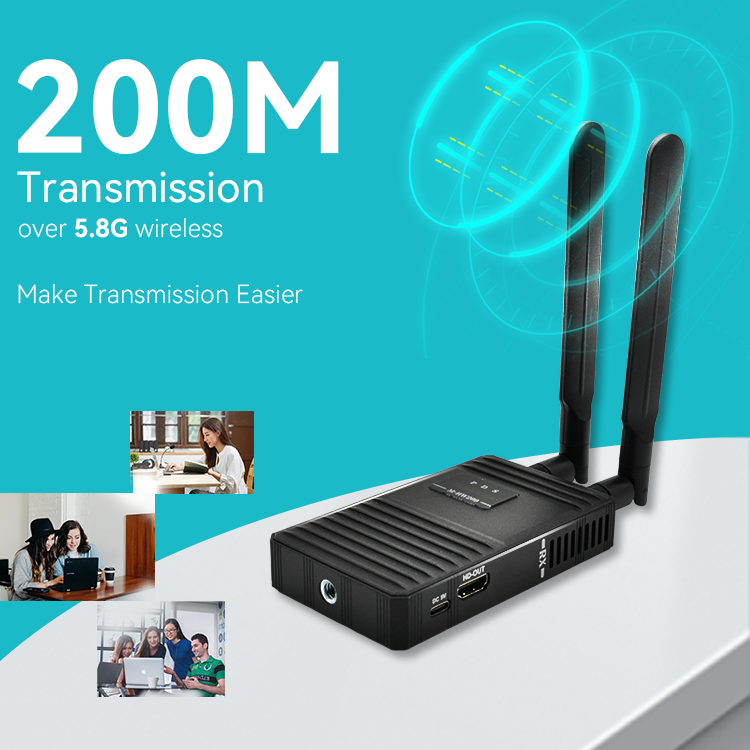 Extension HD sans fil M-HW200 1080P 200M 5.8G